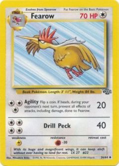 Pokemon Card - Jungle 36/64 - FEAROW (uncommon)