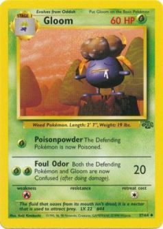 Pokemon Card - Jungle 37/64 - GLOOM (uncommon)