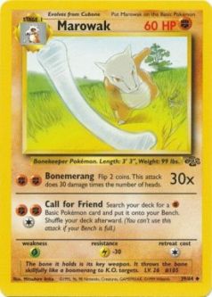 Pokemon Card - Jungle 39/64 - MAROWAK (uncommon)