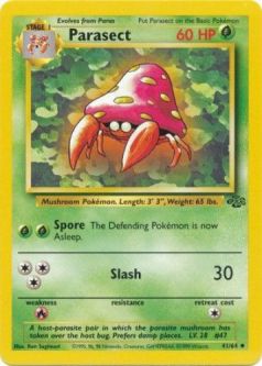 Pokemon Card - Jungle 41/64 - PARASECT (uncommon)