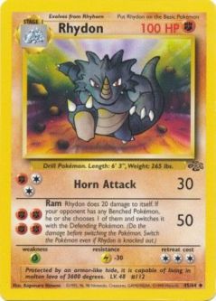 Pokemon Card - Jungle 45/64 - RHYDON (uncommon)