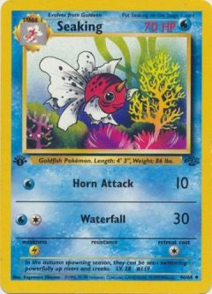Pokemon Card - Jungle 46/64 - SEAKING (uncommon) **1st Edition**