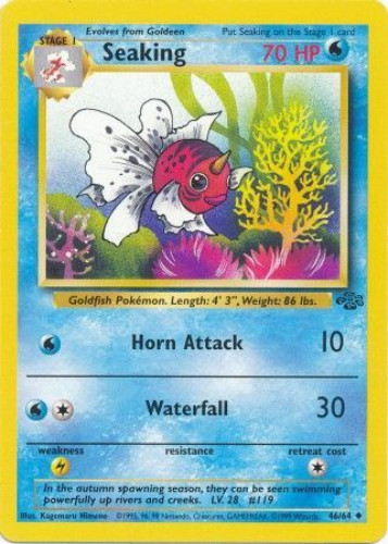 Pokemon Jungle Uncommon Seaking #46 [Lightly Played]