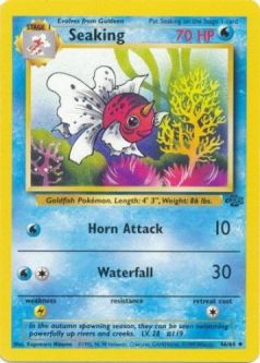 Pokemon Card - Jungle 46/64 - SEAKING (uncommon)