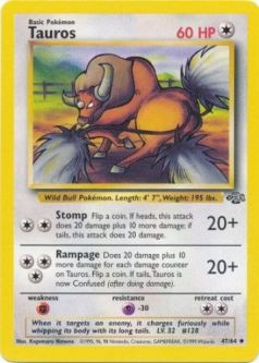 Pokemon Card - Jungle 47/64 - TAUROS (uncommon)