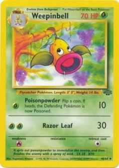 Pokemon Card - Jungle 48/64 - WEEPINBELL (uncommon)