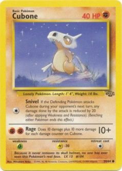 Pokemon Card - Jungle 50/64 - CUBONE (common)