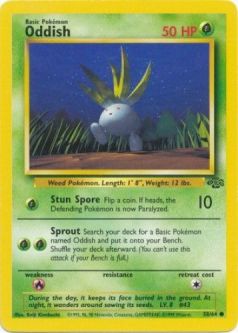Pokemon Card - Jungle 58/64 - ODDISH (common)