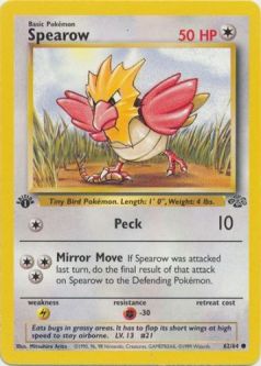 Pokemon Card - Jungle 62/64 - SPEAROW (common) *1st Edition*