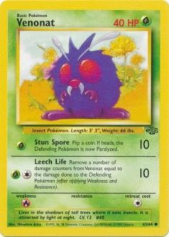 Pokemon Card - Jungle 63/64 - VENONAT (common)