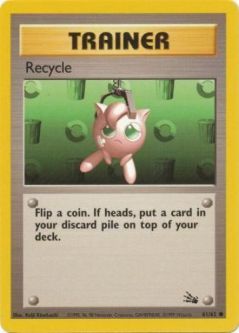 Pokemon Card - Fossil 61/62 - RECYCLE (common)
