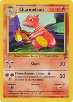 Pokemon Card - Base 2 Set 35/130 - CHARMELEON (uncommon)