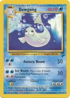 Pokemon Card - Base 2 Set 36/130 - DEWGONG (uncommon)