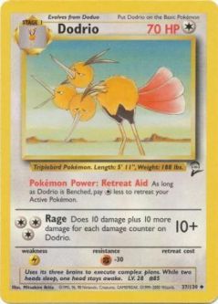 Pokemon Card - Base 2 Set 37/130 - DODRIO (uncommon)