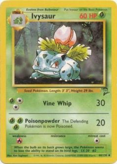 Pokemon Card - Base 2 Set 44/130 - IVYSAUR (uncommon)