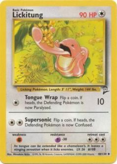 Pokemon Card - Base 2 Set 48/130 - LICKITUNG (uncommon)