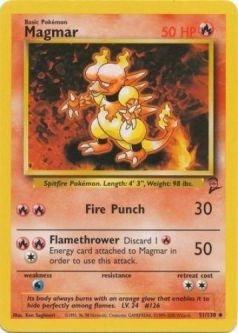 Pokemon Card - Base 2 Set 51/130 - MAGMAR (uncommon)