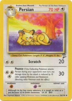 Pokemon Card - Base 2 Set 56/130 - PERSIAN (uncommon)