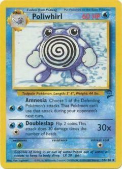 Pokemon Card - Base 2 Set 57/130 - POLIWHIRL (uncommon)