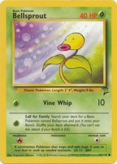 Pokemon Card - Base 2 Set 66/130 - BELLSPROUT (common)