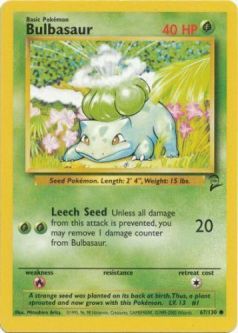 Pokemon Card - Base 2 Set 67/130 - BULBASAUR (common)
