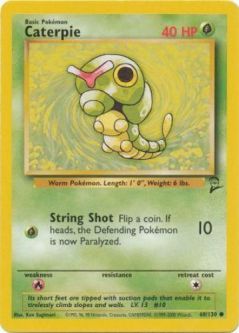 Pokemon Card - Base 2 Set 68/130 - CATERPIE (common)