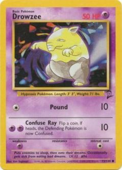 Pokemon Card - Base 2 Set 73/130 - DROWZEE (common)
