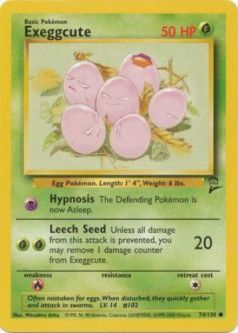 Pokemon Card - Base 2 Set 74/130 - EXEGGCUTE (common)