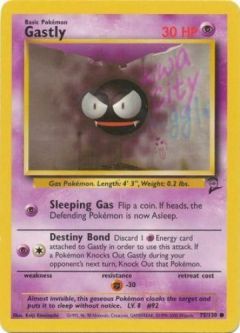 Pokemon Card - Base 2 Set 75/130 - GASTLY (common)