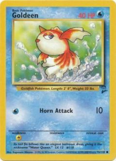 Pokemon Card - Base 2 Set 76/130 - GOLDEEN (common)