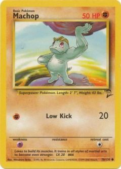Pokemon Card - Base 2 Set 78/130 - MACHOP (common)