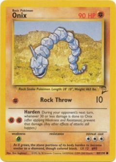 Pokemon Card - Base 2 Set 84/130 - ONIX (common)