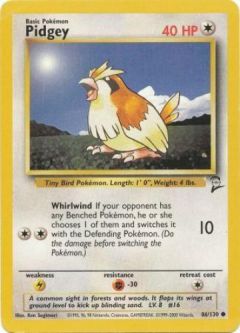 Pokemon Card - Base 2 Set 86/130 - PIDGEY (common)