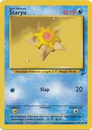 1995 staryu pokemon card value 1998 Japanese Gym Booster 1 Leaders' Stadium Misty's #120 CGC AUTH on Fanatics Collect The card pictured is the card you are bidding on or purchasing Staryu | Paldean Fates |