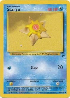 Pokemon Card - Base 2 Set 95/130 - STARYU (common)