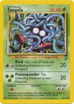 Pokemon Card - Base 2 Set 96/130 - TANGELA (common)