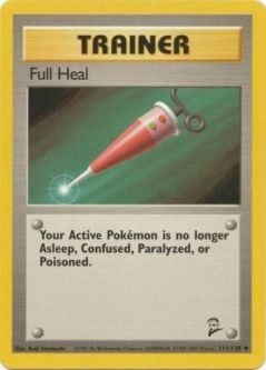 Pokemon Card - Base 2 Set 111/130 - FULL HEAL (uncommon)