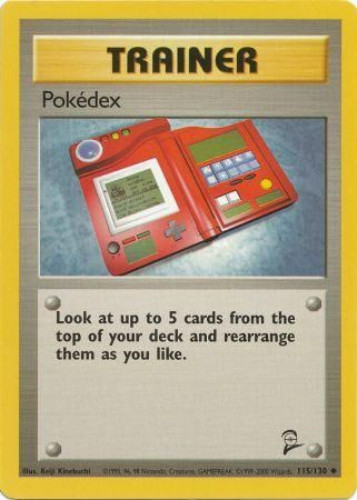 Pokemon Card - Base 2 Set 115/130 - POKEDEX (uncommon): BBToyStore.com - Toys, Plush, Trading Cards, Action Figures & Games online retail store shop sale Pokemon Card - Base 2 Set 115/130 - POKEDEX (uncommon): BBToyStore.com - Toys, Plush, Trading Cards, Action Figures & Games online retail store shop sale