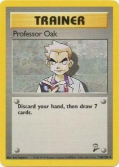 Pokemon Card - Base 2 Set 116/130 - PROFESSOR OAK (uncommon)