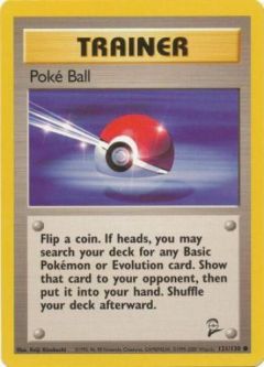 Pokemon Card - Base 2 Set 121/130 - POKE BALL (common)