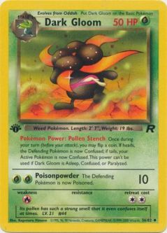 Pokemon Card - Team Rocket 36/82 - DARK GLOOM (uncommon) **1st Edition**