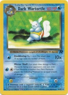 Pokemon Card - Team Rocket 46/82 - DARK WARTORTLE (uncommon)