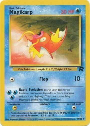 Pokemon Card - Team Rocket 47/82 - MAGIKARP (uncommon)