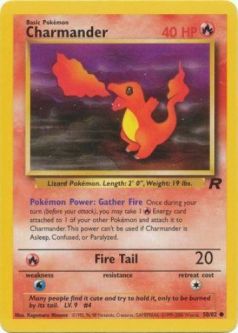 Pokemon Card - Team Rocket 50/82 - CHARMANDER (common)