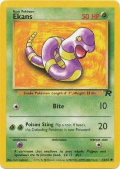 Pokemon Card - Team Rocket 56/82 - EKANS (common)