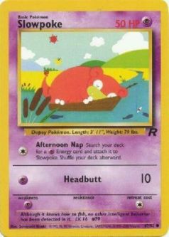 Pokemon Card - Team Rocket 67/82 - SLOWPOKE (common)
