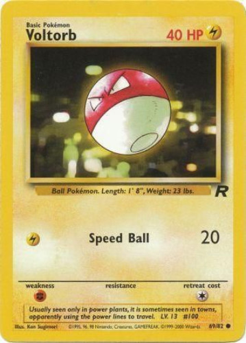Pokemon Card - Team Rocket 69/82 - VOLTORB (common): BBToyStore.com - Toys,  Plush, Trading Cards, Action Figures & Games online retail store shop sale