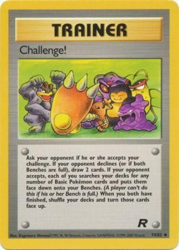 Pokemon Card - Team Rocket 74/82 - CHALLENGE! (uncommon)