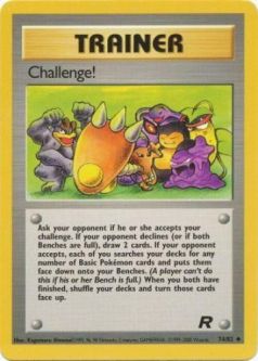 Pokemon Card - Team Rocket 74/82 - CHALLENGE! (uncommon)