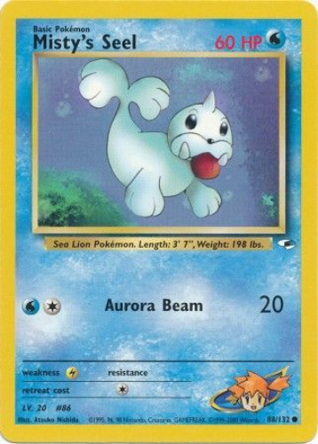 Pokemon Card - Gym Heroes 88/132 - MISTY'S SEEL (common): BBToyStore.com - Toys, Plush, Trading Cards, Action Figures & Games online retail store shop sale Pokemon Card - Gym Heroes 88/132 - MISTY'S SEEL (common): BBToyStore.com - Toys, Plush, Trading Cards, Action Figures & Games online retail store shop sale